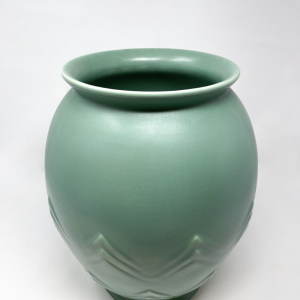 Mid-Century Modern Ceramic Turquoise Vase, Villeroy & Boch, Luxembourg