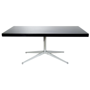 Double Sided Desk in Black Lacquered by Florence Knoll, 1960s