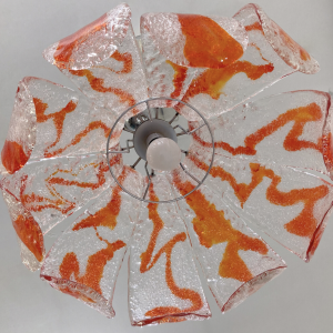 Mid-Century Modern Murano Glass Ceiling Light for Mazzega, 1960s, Italy