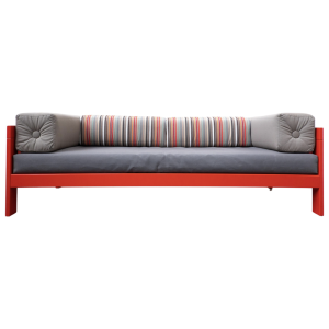 Mid-Century Orange "Califfo" Sofa by Ettore Sottsass, Poltronova, Italy, 1960s