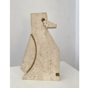 Penguin Travertine Sculpture by Fratelli Mannelli