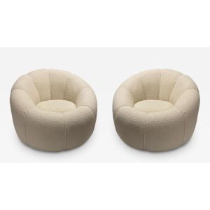 Pair of Contemporary Lounge Chairs in the Style of Ligne Roset