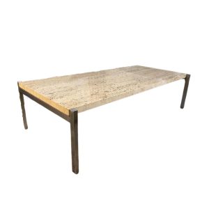 1970's Italian Travertine Coffee Table