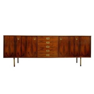 Large Mid-Century Wooden Sideboard