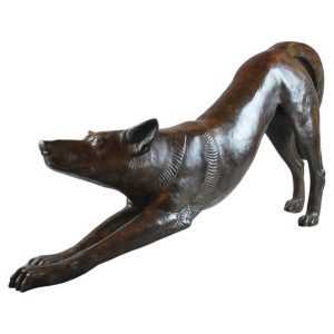 Contemporary Bronze Dog Sculpture by Jacques Talmar