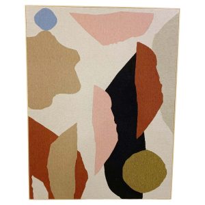 Contemporary Cactus Framed Tapestry