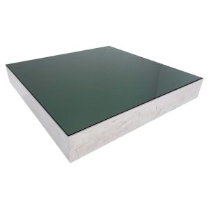 Mid-Century Modern Chrome and Glass Coffee Table
