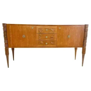 Mid Century Ash Wood Sideboard by Pier Luigi Colli