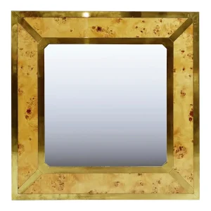 Mid Century Modern Wall Mirror in the Style of Willy Rizzo