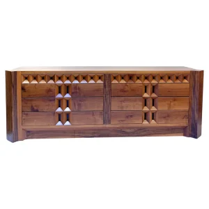 Mid Century Modern Sideboard with Drawers by Guiseppe Rivadossi