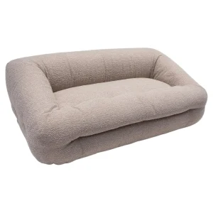 Mid Century Modern Sofa in Beige Boucle