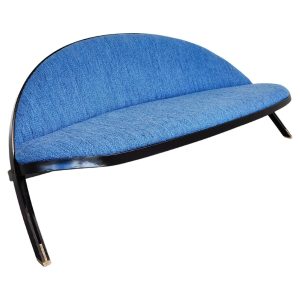 Mid Century Blue ''Saturno'' Sofa by Gastone Rinaldi for Rima