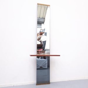 Mid Century Modern Mirror by Ettore Sottsass for Santambrogio & De Berti