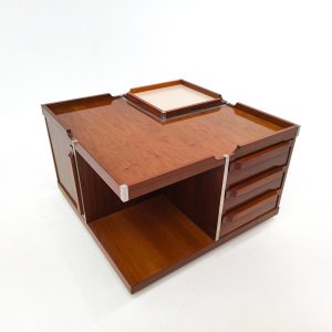 1960's Italian Square Storage Coffee Table