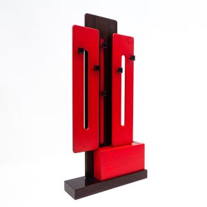 Mid-Century Red Modular Coat Rack by Carlo De Carli for Fiarm