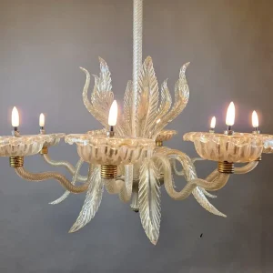 Murano Chandelier With 8 Lights, Italy