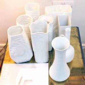 Set of Mid Century Porcelain Vases
