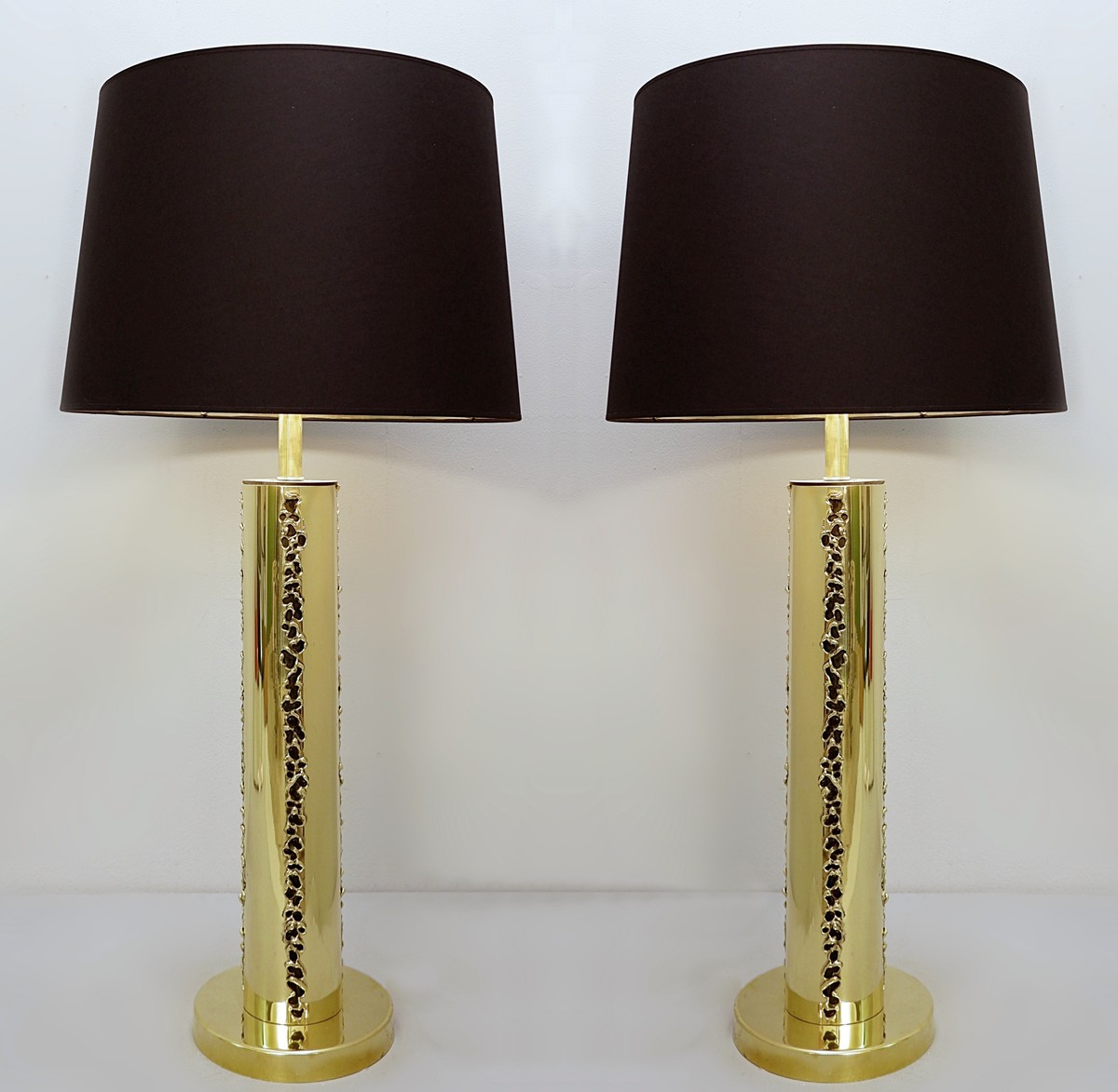 Brass lamp detail