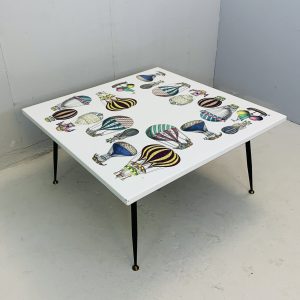 'Mongolfiera' Piero Fornasetti Square Coffee Table
