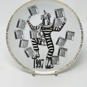 Commemorative Calendar Plate by Fornasetti, 1997