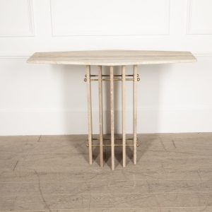 Travertine Console Table